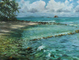 A Perfect Day (tropical), Oil, 18x24, $1200