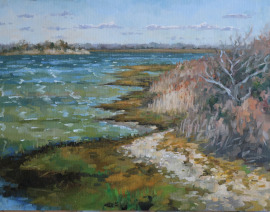 A Very Windy Day, Oil, 11x14, $400