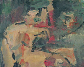 105 ~ Abstract Figure ~ 2004 24x36 ~ Oil on canvas ~ Unframed ~ $700.00