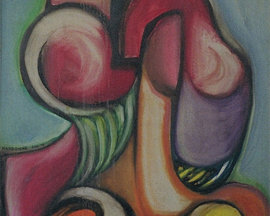 225 ~ Abstract V ~ 1971 28x38 ~ Oil on canvas ~ $700.00